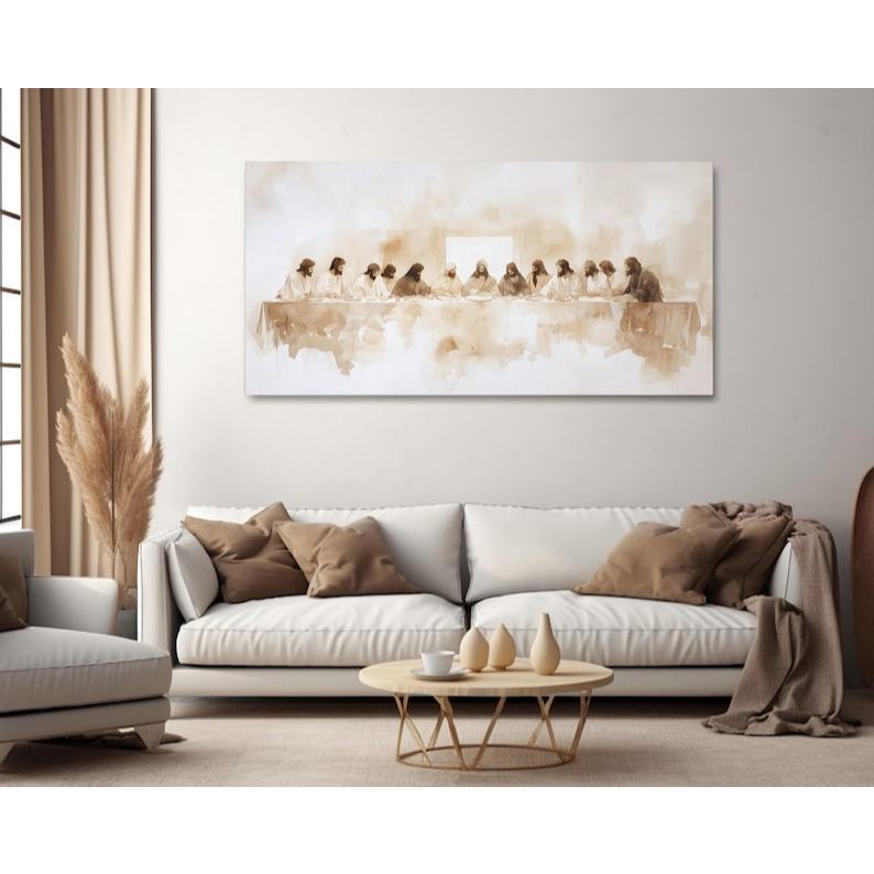 Quadro Decorativo Santa Ceia Jesus
