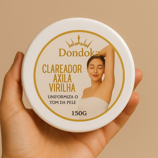 Kit Clareador De Axilas E Virilha DONDOKA Com Óleo De Rosa Mosqueta Dolomita 150 gr