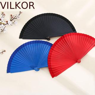 Ventilador Liso Espanhol VILKOR , Dobrável Puro De Cor Sólida Simples De Adereços Decorativos Artesanais