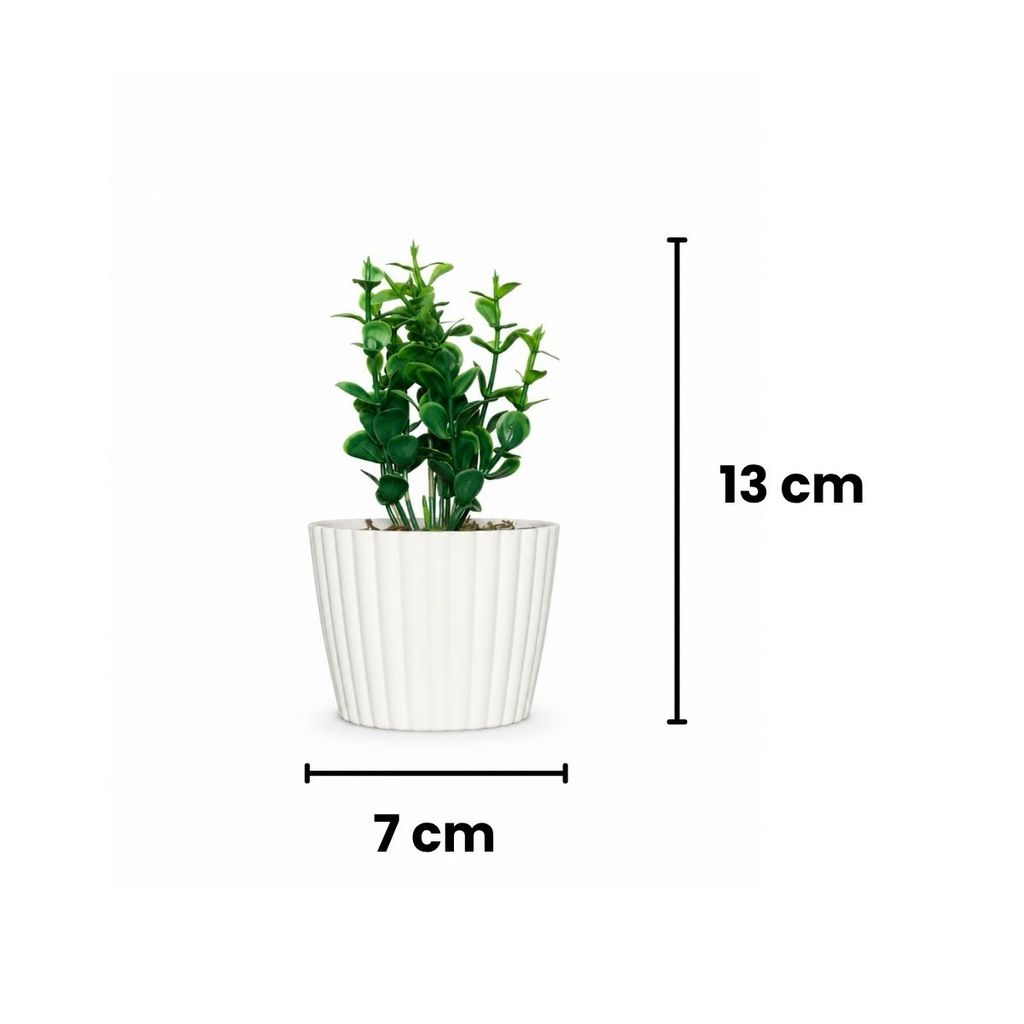 Kit 4 Mini Vasinhos Com Flores Artificiais Decoração para Casa Escritório Quarto · foto 2