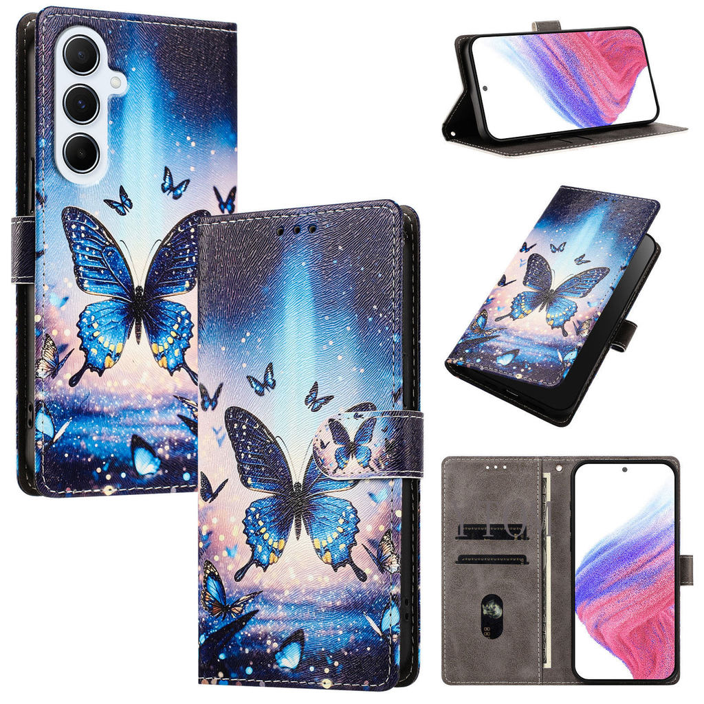 Capa Para Samsung Galaxy A13 A23 A33 A53 A73 A22 A32 A52 A52S A12 A21S A31 A51 A71 4G 5G Invólucro Rosa Vermelha Carteir