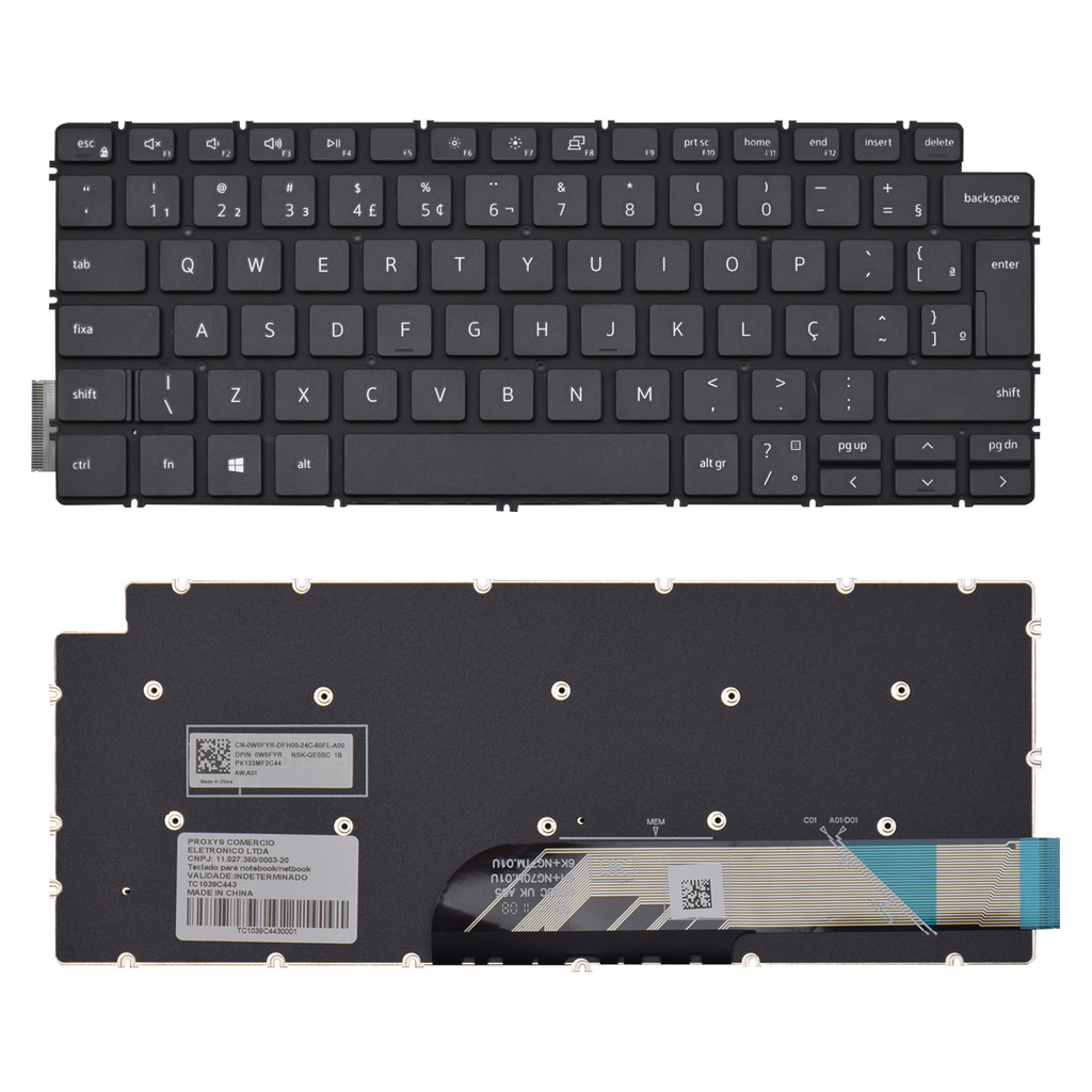 Teclado para Notebook Dell Vostro 5402 Sem Iluminação