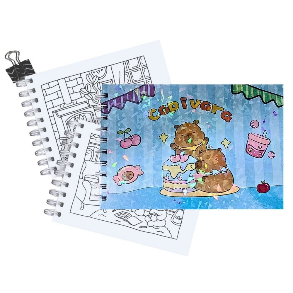 Caderno de Desenho Capivara Capa Dura A5 48 Folhas 180g - XLS YJ-002 - Cor Grafite
