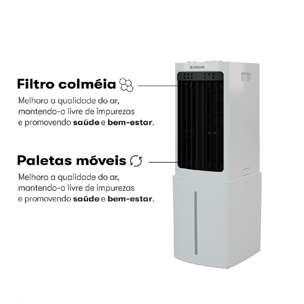 Climatizador Oscilante 4 Em 1 14l Branco 127v — imagem 2 de 2