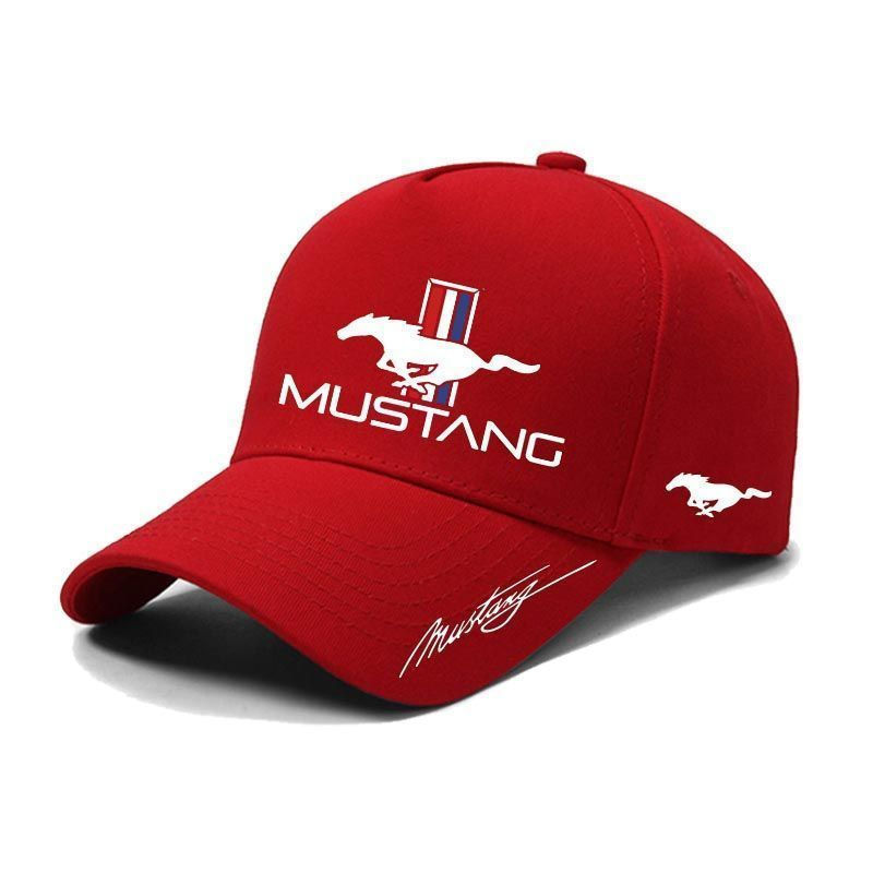 Boné de Beisebol Masculino Ford Mustang Shadow Knight, Boné Esportivo Confortável, Ajustável, Respirável, Boné BKOV M8US