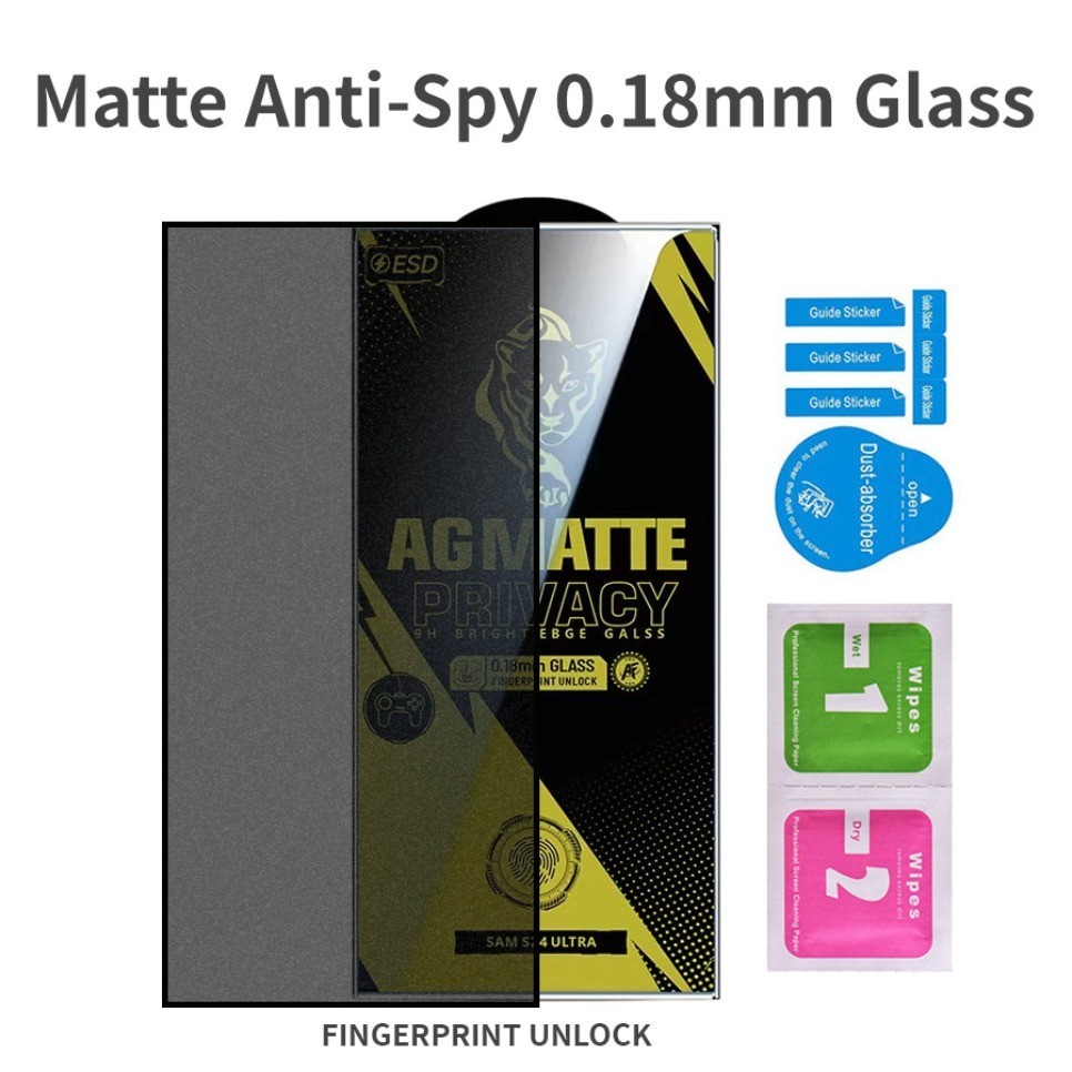 Tela Vidro Temperado Ultrafino De 0.18 Mm Desbloqueado HD Privacidade Para Samsung Galaxy S26 Ultra S25 S24 S23 S22 S21