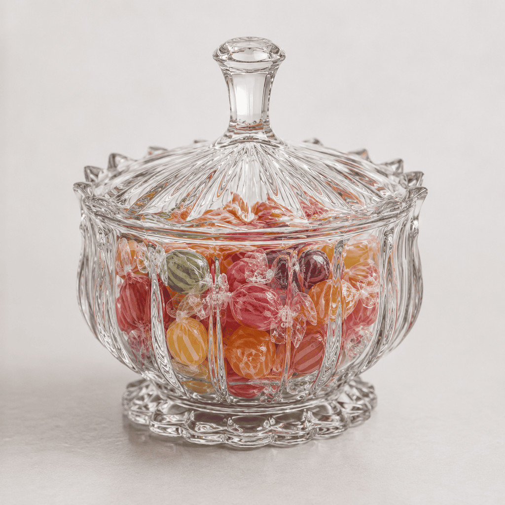 Potiche Decorativo De Vidro Brasília 12cm Hauskraft 240ml