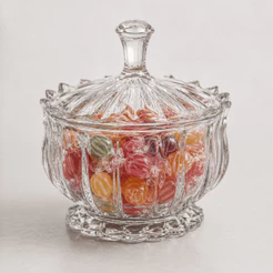 Potiche Decorativo De Vidro Brasília 12cm Hauskraft 240ml