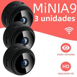 Câmera Mini WiFi Modelo A9 Alta Definição com Visão Noturna — Câmera de Monitoramento 1080P