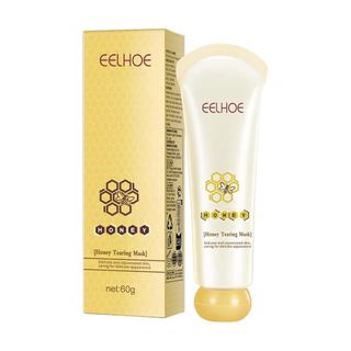 Máscara Esfoliante Suave de Mel, Tratamento Facial Nutritivo e Suavizante para Pele Radiante, Limpa Profundamente e Refi