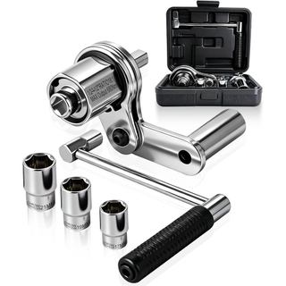 Chave Multiplicadora de Torque 1:16, Conjunto de Ferramentas para Remoção de Porcas de Roda de Alta Resistência com Soqu