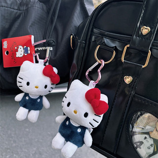 Saniro Hello Kitty Pingente De Pelúcia Recheado Kt Cat Doll Toy Schoolbag Mochila Porta-Chaves