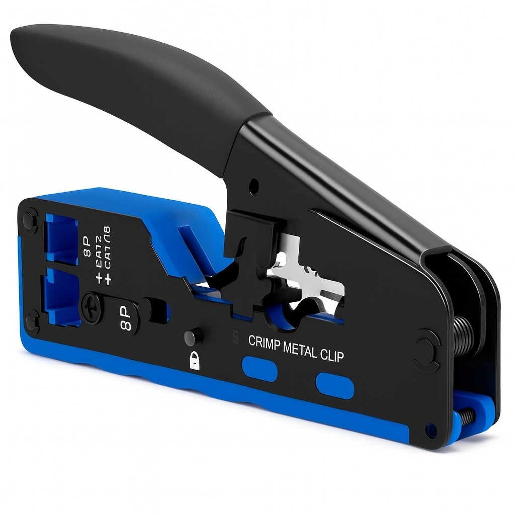 Alicate De Crimpar Rj45 Ez Vazado Rj11 Cat5e Cat6 Cat7 Pró
