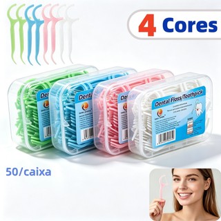 Black Friday Chegou! Kit com 50/250 Unidades de Fio Dental Infantil em Formato de Arco Ultra Fino