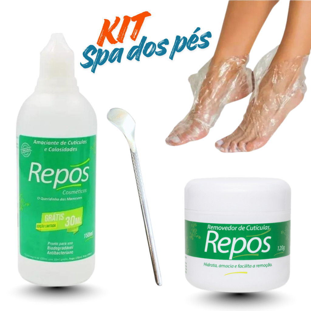 Kit Spa dos Pés Amaciante com Bisturi e Botinhas