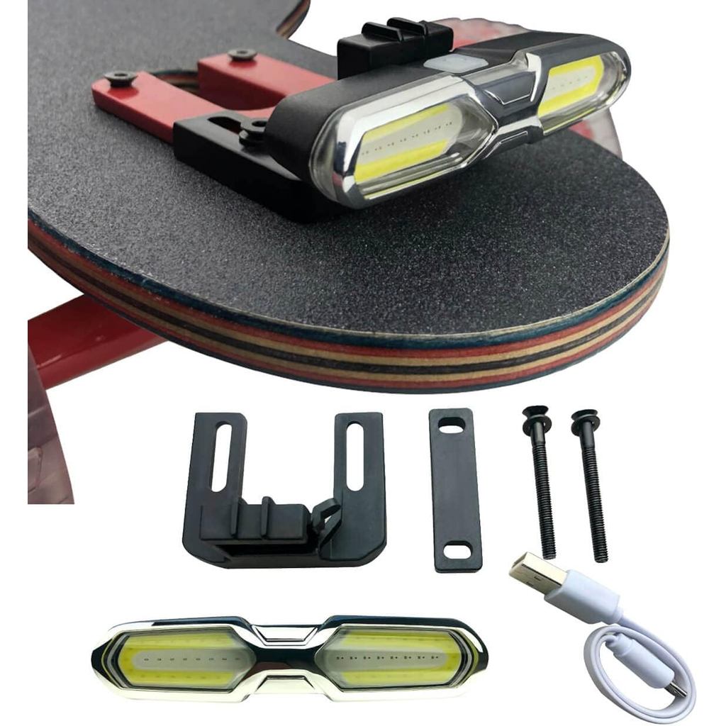 IWONDER V3.0 Luzes LED Recarregáveis por USB para Skateboard e Longboard, Acessórios Super Brilhantes para Skateboard El