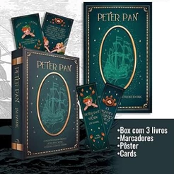 Livro Box Peter Pan: 3 livros + pôster + marcadores e Cards
