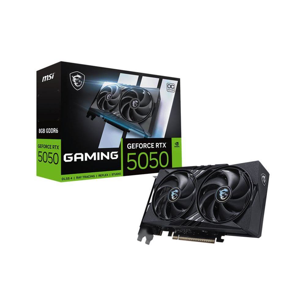 RTX 5050 Placa de Vídeo MSI NVIDIA GeForce RTX 5050 GAMING OC 8G 912-V538-009