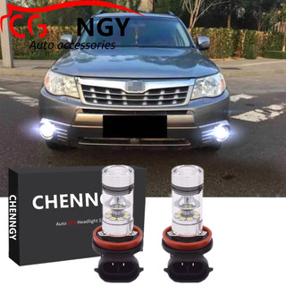 Para Subaru Forester 2001-2013-6000K Branco 9-32V Projetor LED Frente Nevoeiro Lâmpada Lâmpadas Kit BH (1 Par)