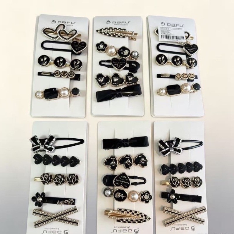 Kit Presilhas Pérola Laço Diversos Modelos para Franja Feminina