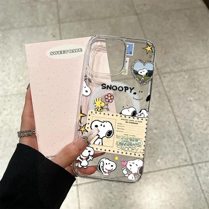 Capa Capinha Transparente Magnética Anti Impacto TPU Case Para IPhone 11 12 13 14 15 16 17 18 Pro Max