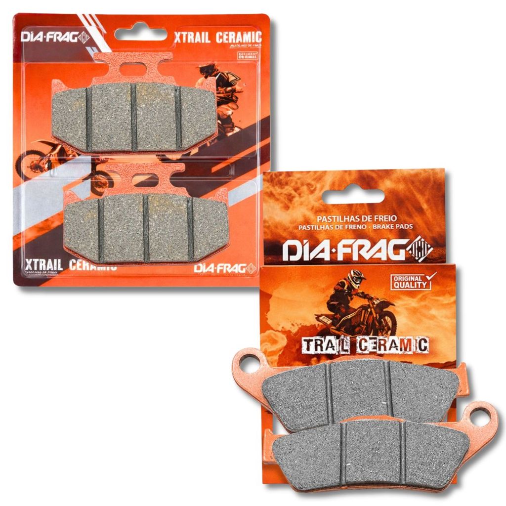 Kit Pastilhas de Freio Fz15 150 Abs / Yzf R15 Sinterizada Trail Cerâmica Sinteri