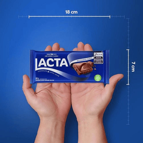 Lacta Chocolate Ao Leite 80g · foto 2