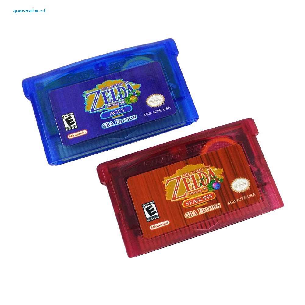 2 Unidades Zelda Oracle of Seasons/Ages Game Card Para GBA Boy Advance