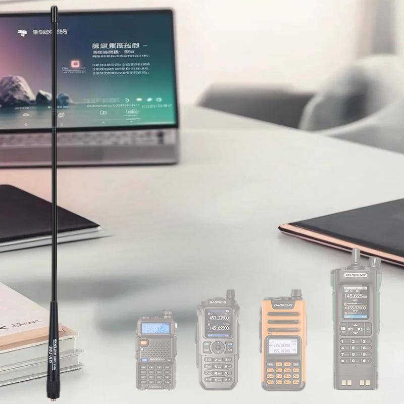 qo AR-795 SMA-F Fêmea Banda Dupla VHF/UHF 136-174MHz/400-520MHz Antena Macia Para UV-5R-82 BF-888S Walkie Talkie br