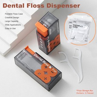 Dispensador Automático de Fio Dental, Caixa de Armazenamento de Fio Dental, Cuidados de Higiene Oral, Dispensador Portát