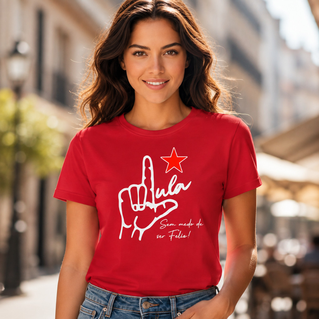 Camiseta Lula Presidente Unissex 100% Algodão Premium Estampada