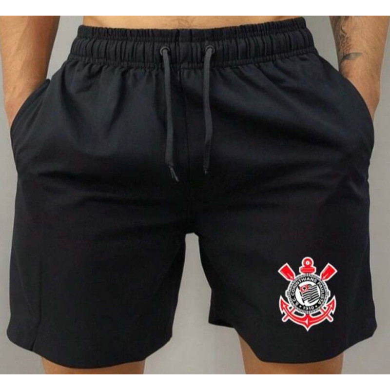 Bermuda Tactel elastano Praia Mauricinho Treino Academia Corrida Esportivo Esporte Masculino Futebol