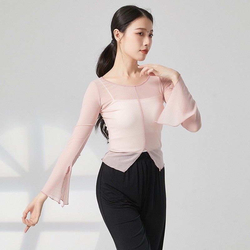 Dança clássica corpo rima prática roupas femininas elegante gaze roupas de dança chinesa desempenho roupas modernas danç