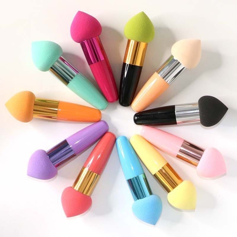 Caneta de beleza em formato de coração pêssego, caneta de beleza hidrofílica, bastão de beleza molhado e seco, cabo de b