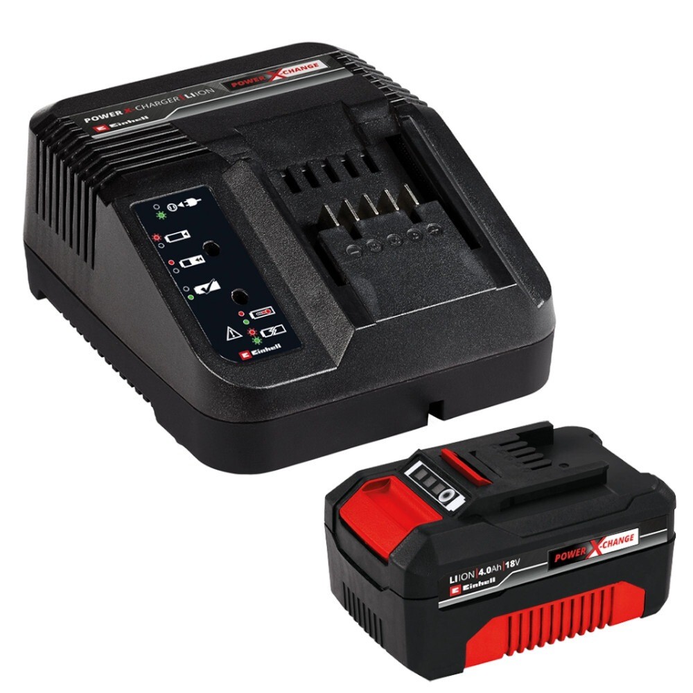 Carregador de baterias 18V + Bateria lítio 18V 4.0Ah PXC Starter - Einhell