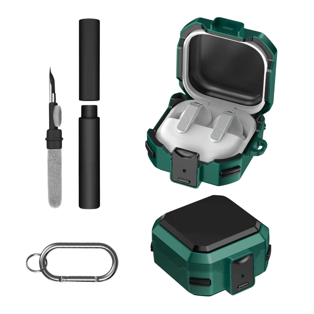Kit Limpador para Fones e Capa Protetora Nerdcase para Galaxy Buds 4, Buds 4 Pro