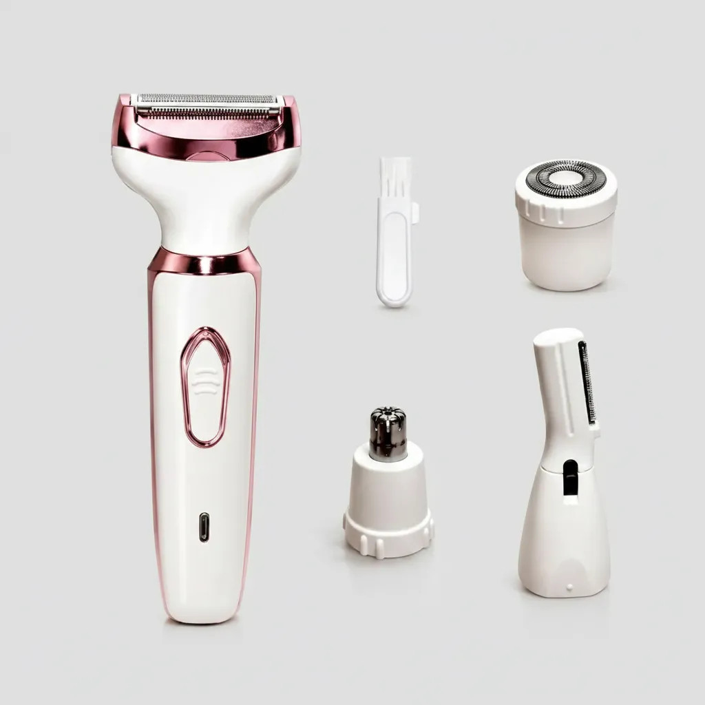 Aparador de Pelos 4 em 1 Recarregável USB