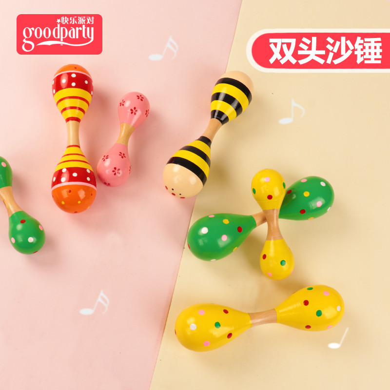 Martelo de areia para bebês, instrumento de percussão musical para educação precoce, bola de areia, chocalho para crianç