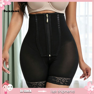 High Waist Shaping Panties Body Pants Shapewear for Women Tummy Control Lifting Zipper Button Closure Breathable Compres