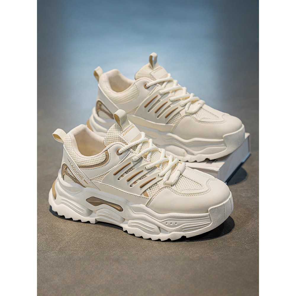 Sapatos masculinos 2026 novo estilo primavera na moda All-Match adolescente correndo esportes lazer sola grossa aumentan