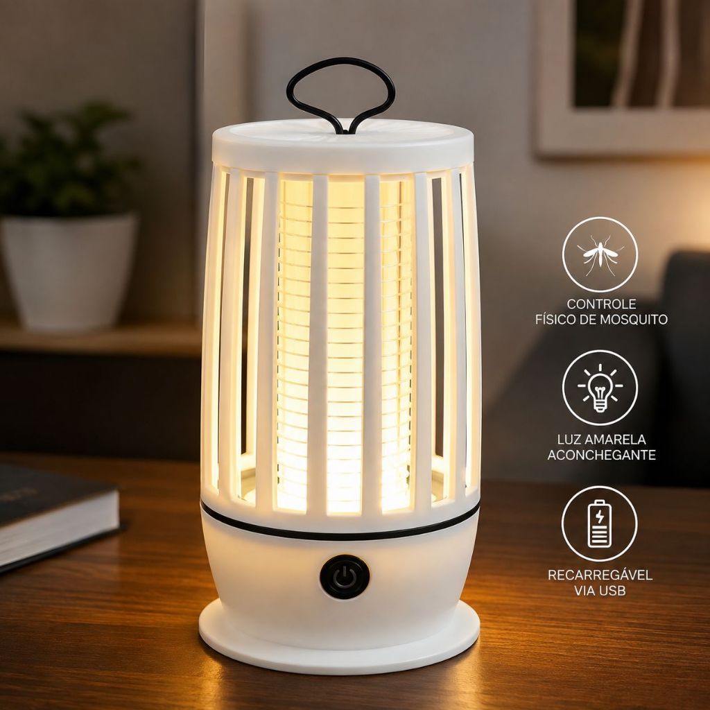 Repelente Eletrônico Lâmpada Uv Mata Mosquitos Insetos Mosca ENVIO IMEDIATO
