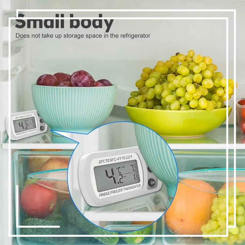 Termômetro De Geladeira , Digital Com Display LCD Anti-Umidade , Monitor De Temperatura Portátil