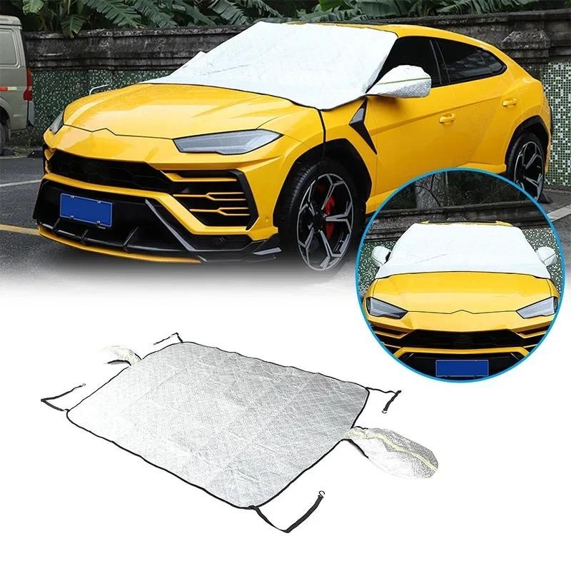 Para 2018-2023 Lamborghini URUS Algodão Veludo Pára-Brisa Do Carro Neve Anti Geada Capa Inverno Gelo Escudo Acessórios