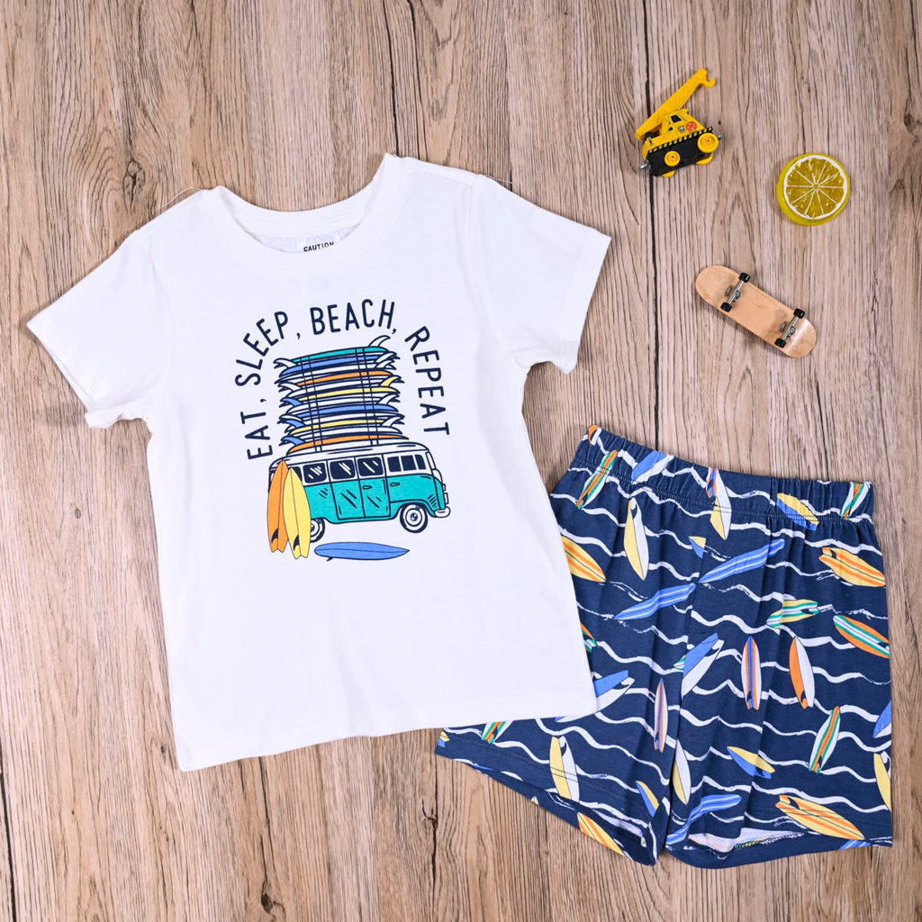 Comércio exterior europeu americano menino bebê verão puro algodão em torno do pescoço de manga curta camiseta topo calç