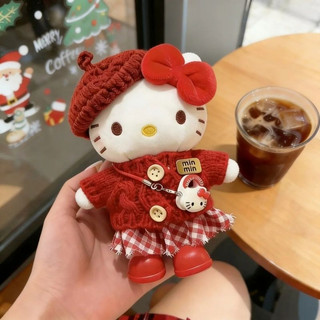Pingente de pelúcia bonito KT Cat Bag ornamentos chaveiro de boneca de desenho animado