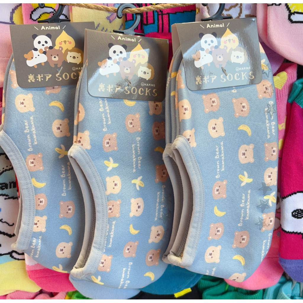 Japão Japão Japão D Outono Inverno Novos Produtos Meias de Urso Quentes Boca Rasa Meias Femininas Meias de Chão Lã Fina 
