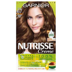 Tintura Garnier NUTRISSE 67 Louro Escuro Dourado Acaju 150ml