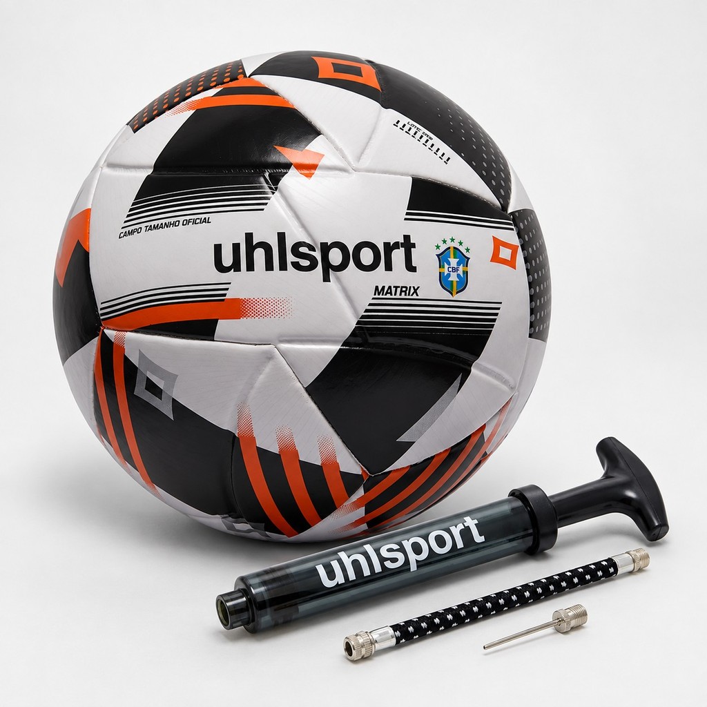 Kit Bola de Futebol Campo Matrix + Bomba de Ar