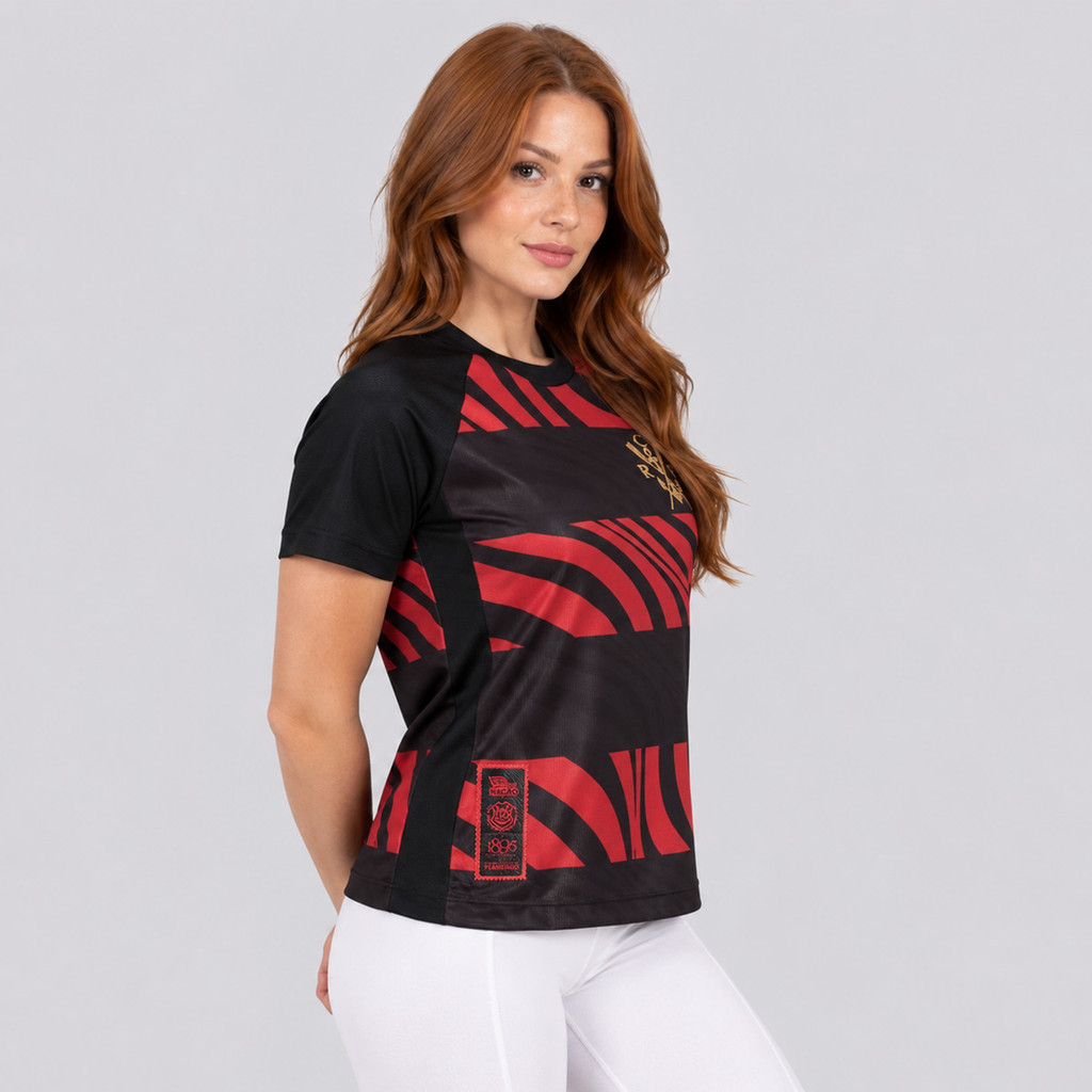 Camisa Flamengo Pherusa Logo Feminina — imagem 2 de 2