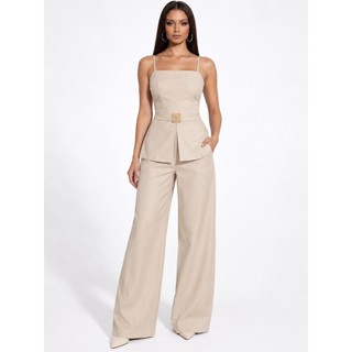 Conjunto Feminino de Alça Fina com Calça de Alfaiataria
